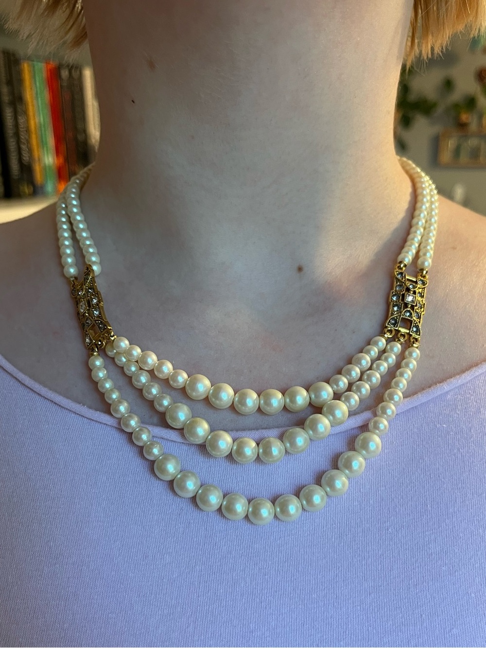 1928 Layered pearl necklace
